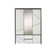 Шафа платяная Каспиан МДФ SZF5D2S Венге магия / Белый снег ВМК (БРВ) Украина