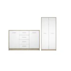 Набір меблів Непо Комод KOM2D4S Шафа SZF2D Дуб сонома/німфеа альба Гербор (Gerbor) Україна У-1