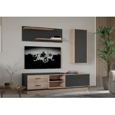 Гостиная Ремо Дуб сан ремо / антрацит Гербор (Gerbor) Украина