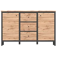 Комод Чос KOM2D3S Дуб Тахо / чорний Гербор (Gerbor) Україна