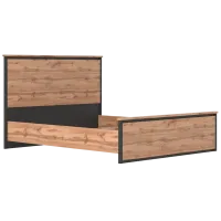 Ліжко каркас Чес LOZ160 Дуб Тахо/чорний Гербор (Gerbor) Україна