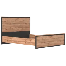 Ліжко каркас Чес LOZ160 Дуб Тахо/чорний Гербор (Gerbor) Україна