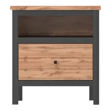Тумба прикроватная Чес KOM1S Дуб Тахо / черный Гербор (Gerbor) Украина
